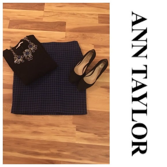 Ann Taylor Dresses & Skirts - Ann Taylor Houndstooth Wool Skirt